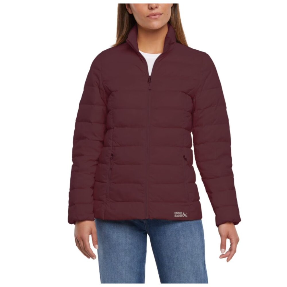 Eddie Bauer Women's Down Filled Winter Packable Puffer Jacket Medium NWT